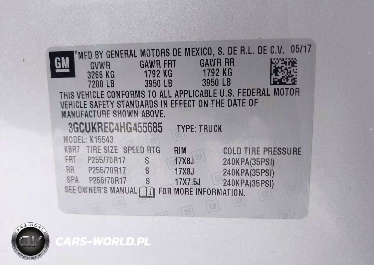 2017 Chevrolet Silverado 1500 Lt VIN:3GCUKREC4HG455685 - 9
