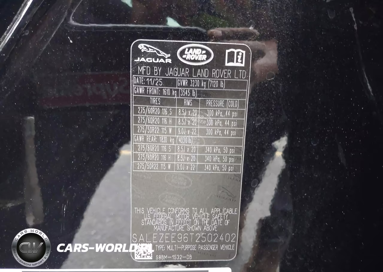 2026 Land Rover Defender P635 Octa-P635 Octa Black VIN:SALEZEE96T2502402 - 9