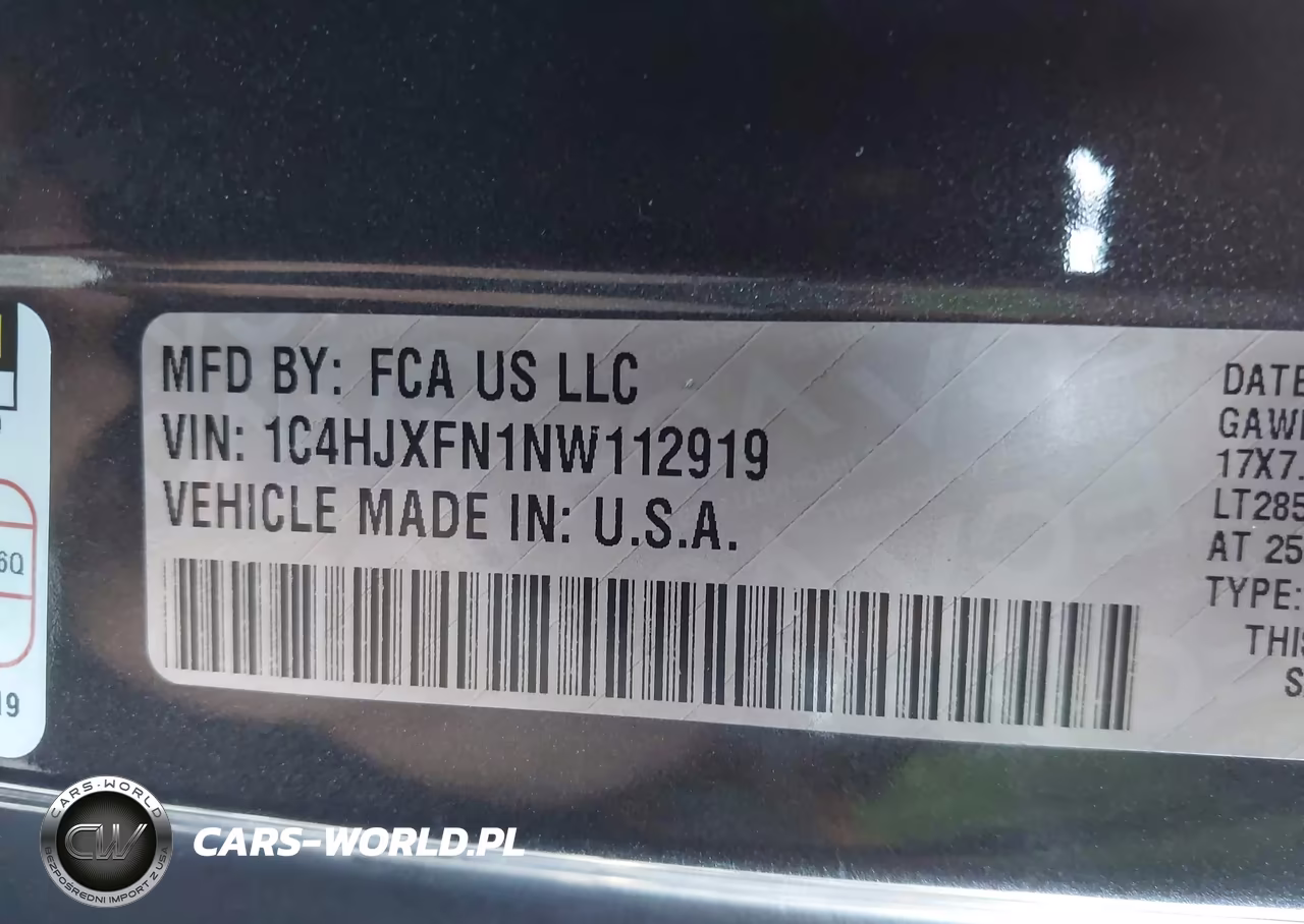 2022 Jeep Wrangler Unlimited Rubicon 4X4 VIN:1C4HJXFN1NW112919 - 9