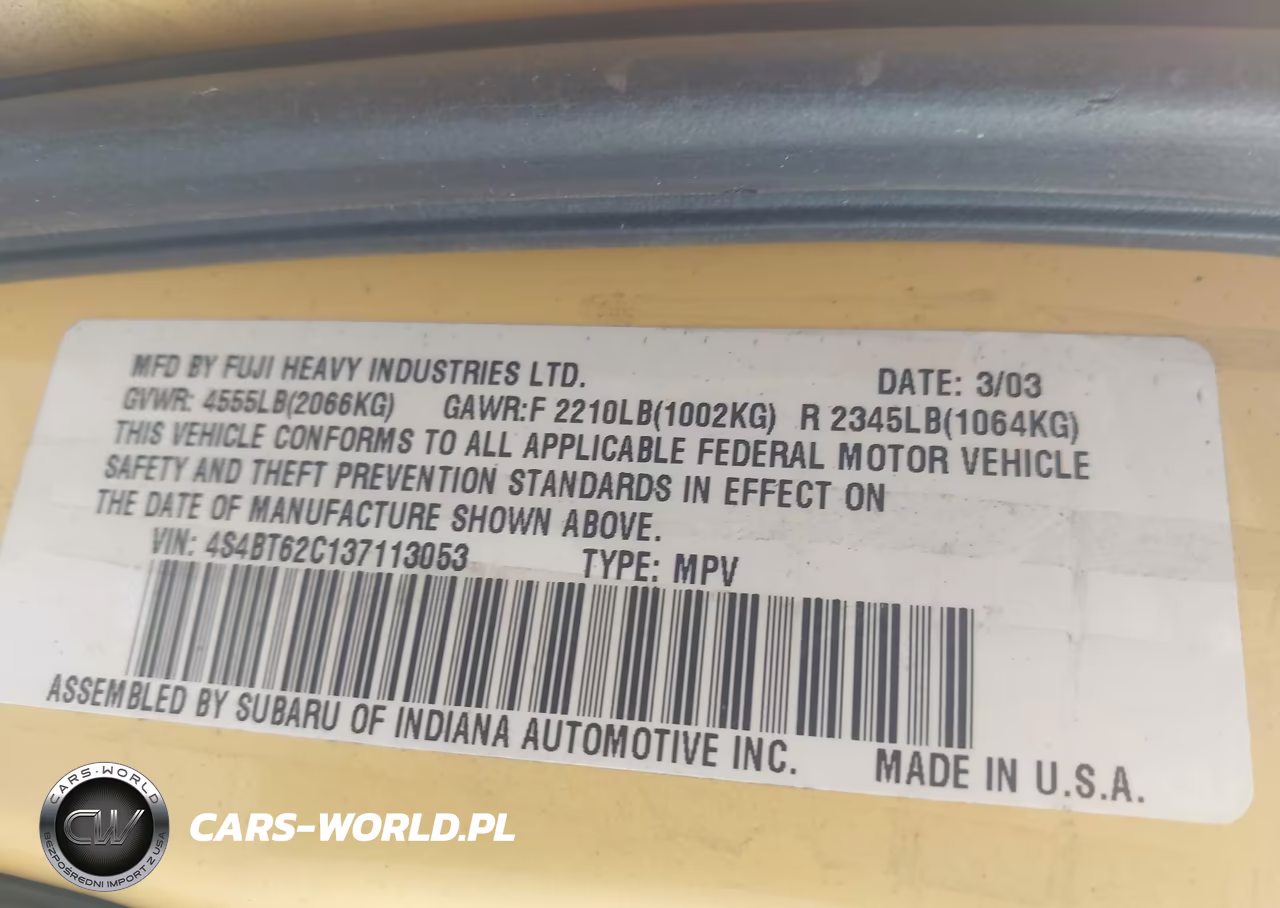 2003 Subaru Baja Sport VIN:4S4BT62C137113053 - 9