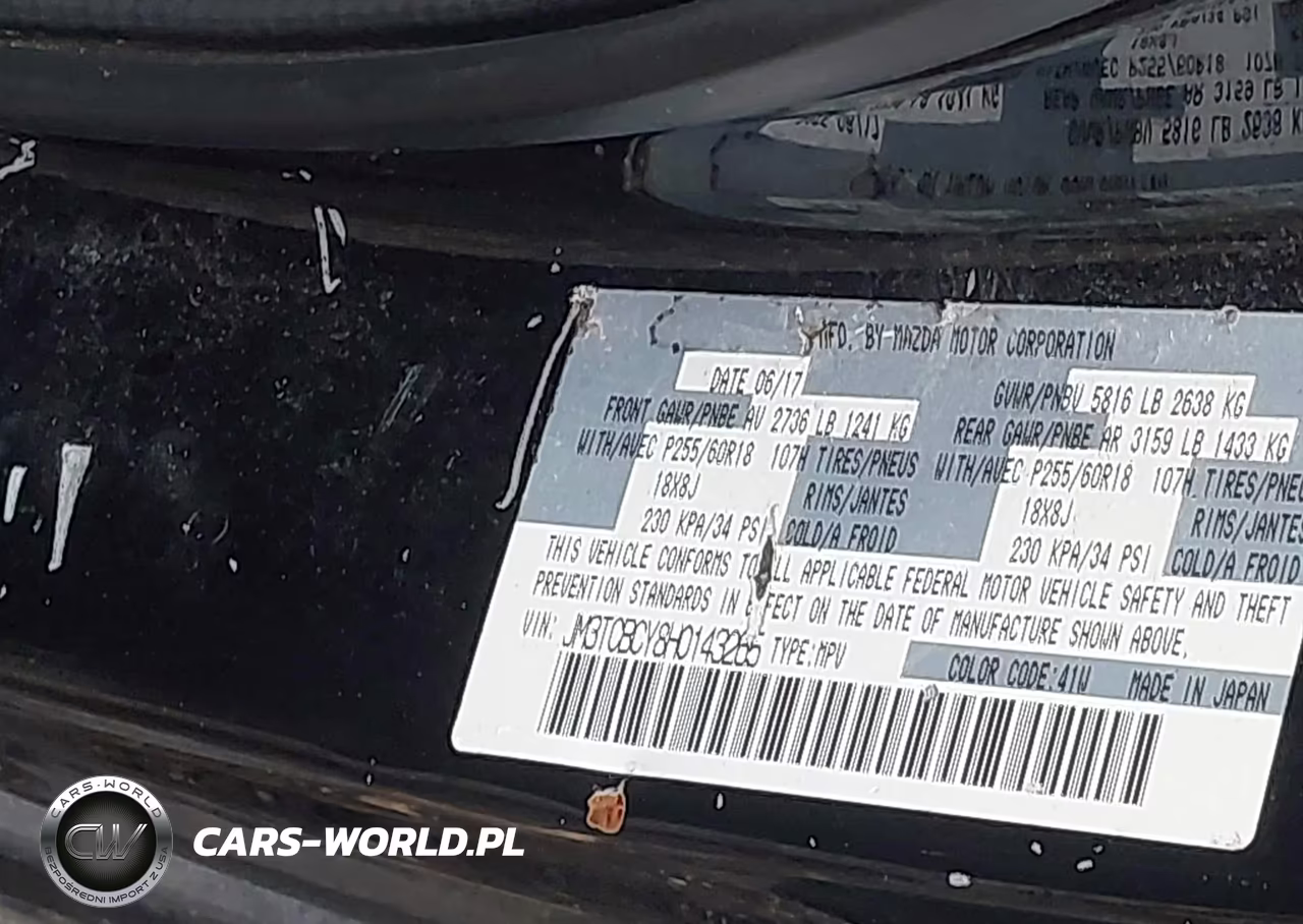 2017 Mazda Cx-9 Touring VIN:JM3TCBCY8H0143265 - 9