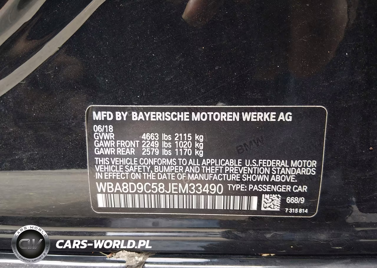 2018 BMW 330I xDrive VIN:WBA8D9C58JEM33490 - 9