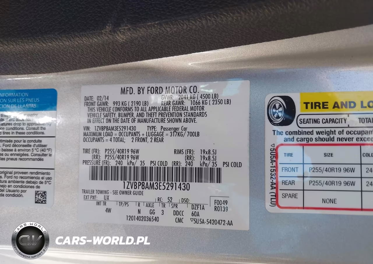 2014 Ford Mustang V6 Premium VIN:1ZVBP8AM3E5291430 - 9