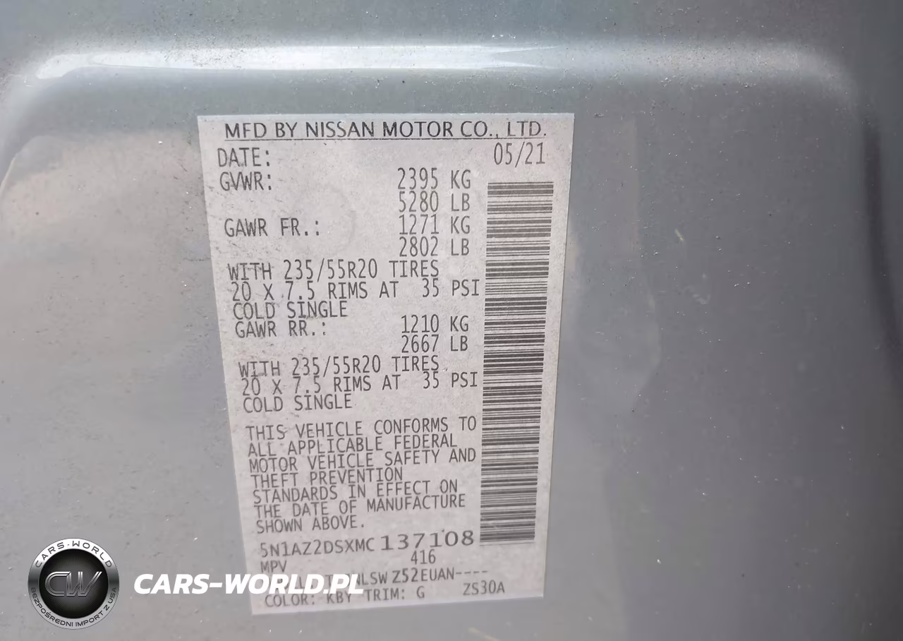 2021 Nissan Murano Platinum Intelligent Awd VIN:5N1AZ2DSXMC137108 - 9