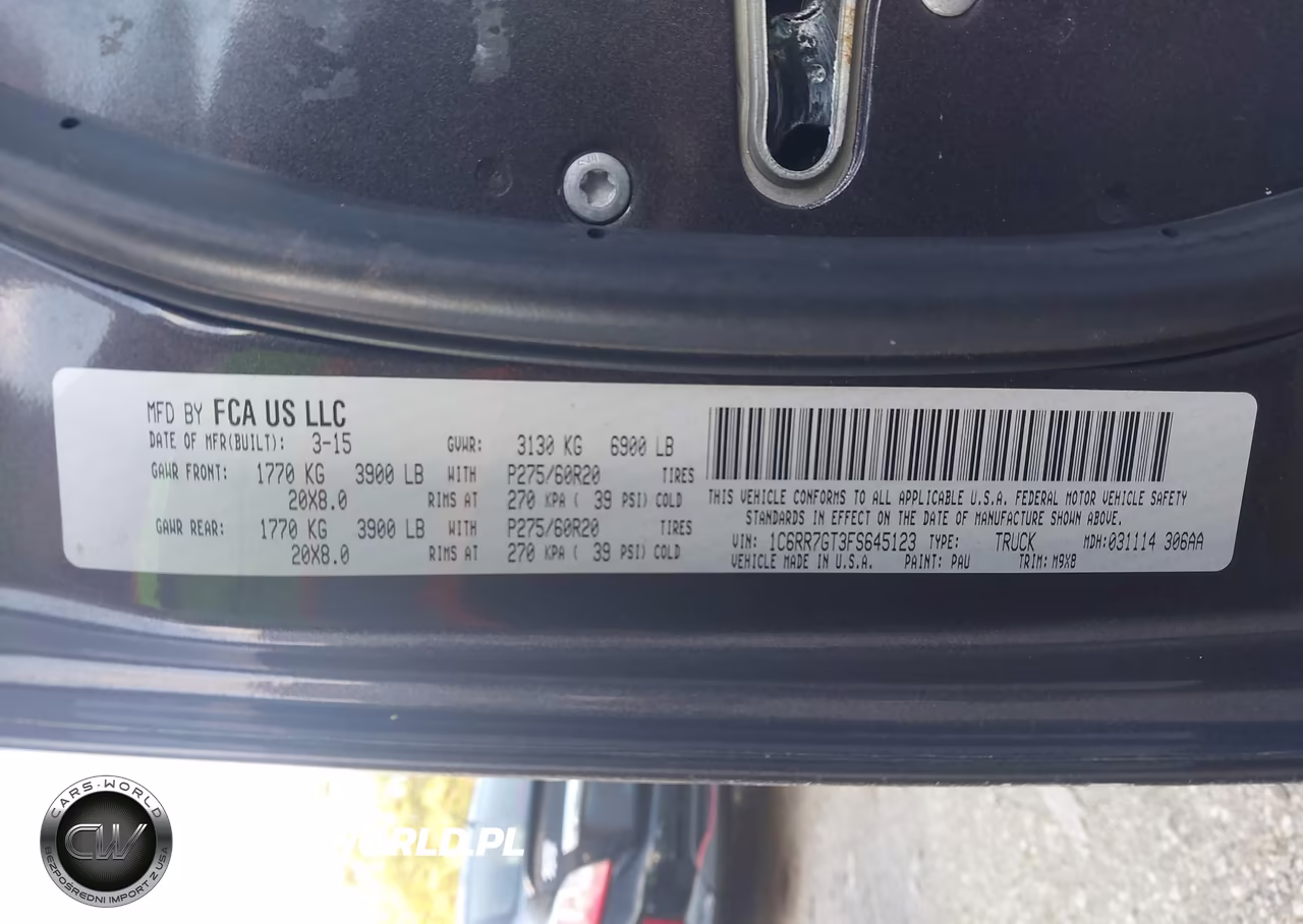 2015 Ram 1500 Big Horn VIN:1C6RR7GT3FS645123 - 9