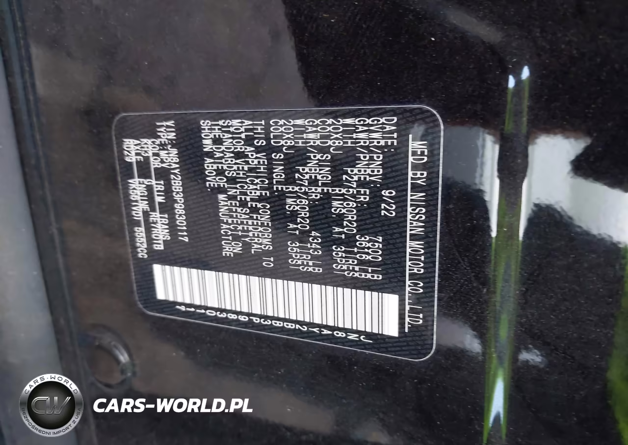 2023 Nissan Armada Sl 4Wd VIN:JN8AY2BB3P9830117 - 9
