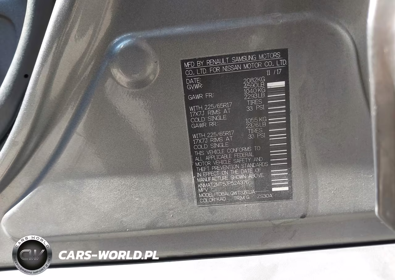 2018 Nissan Rogue Sv VIN:KNMAT2MT5JP524376 - 9