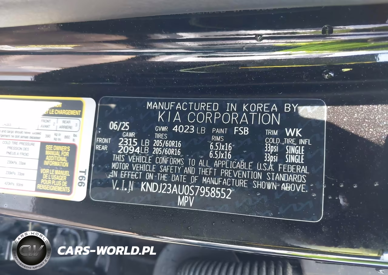 2025 Kia Soul Lx VIN:KNDJ23AU0S7958552 - 9