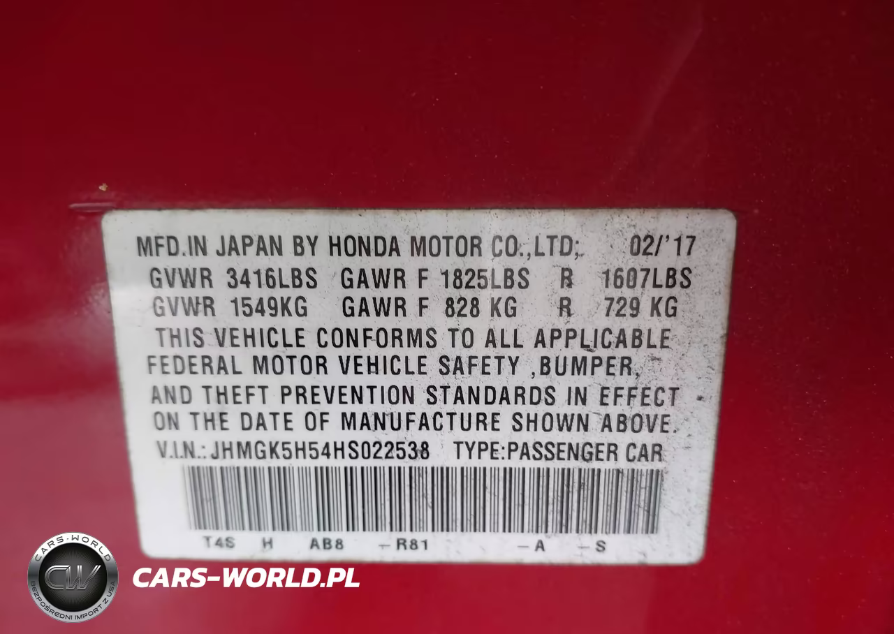 2017 Honda Fit Lx VIN:JHMGK5H54HS022538 - 9