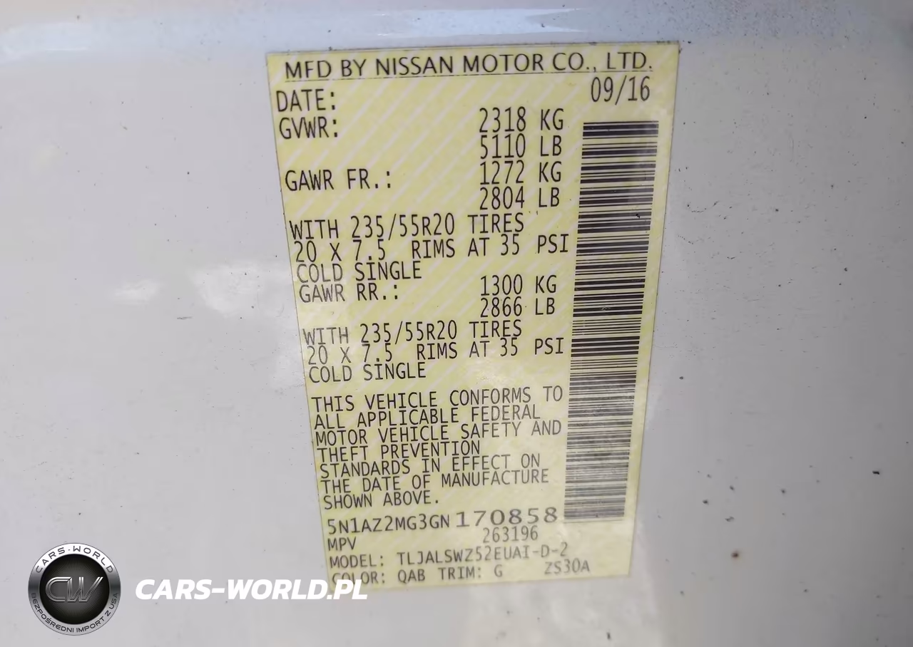 2016 Nissan Murano Platinum VIN:5N1AZ2MG3GN170858 - 9