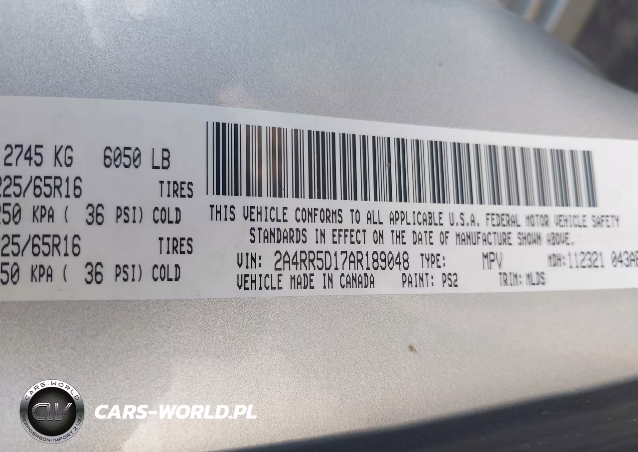 2010 Chrysler Town & Country Touring VIN:2A4RR5D17AR189048 - 9