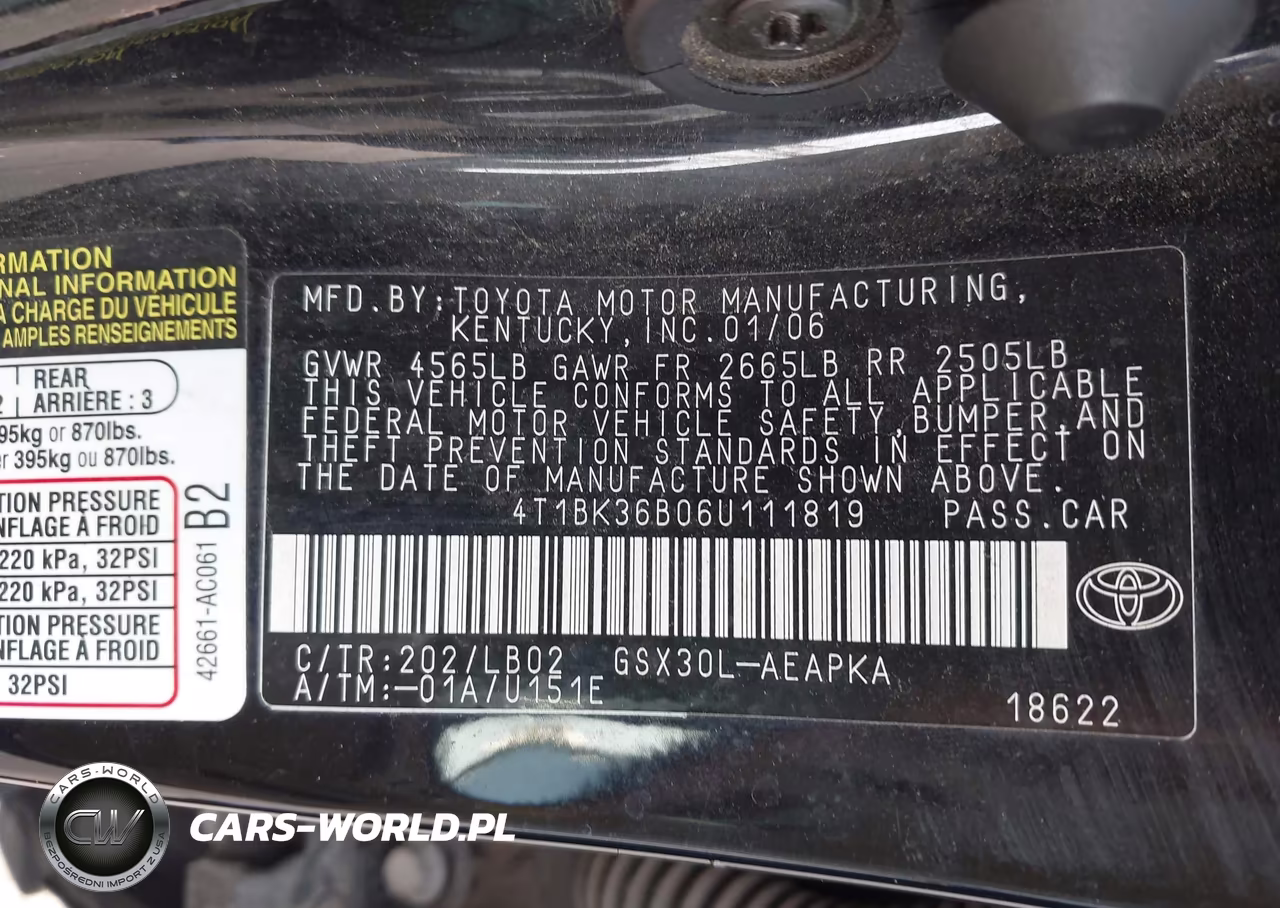 2006 Toyota Avalon Limited VIN:4T1BK36B06U111819 - 9