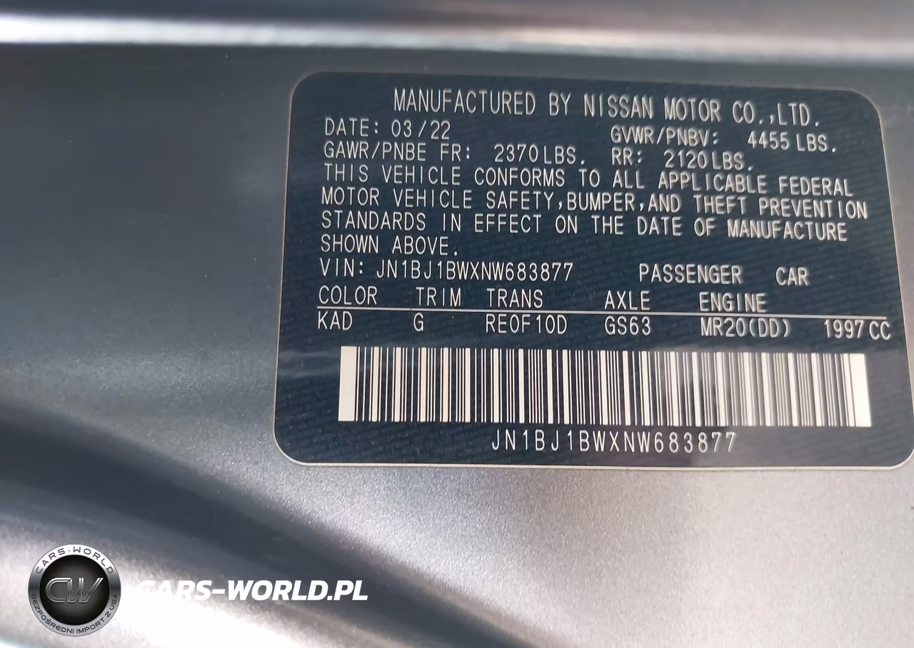 2022 Nissan Rogue Sport Sv Awd Xtronic Cvt VIN:JN1BJ1BWXNW683877 - 9