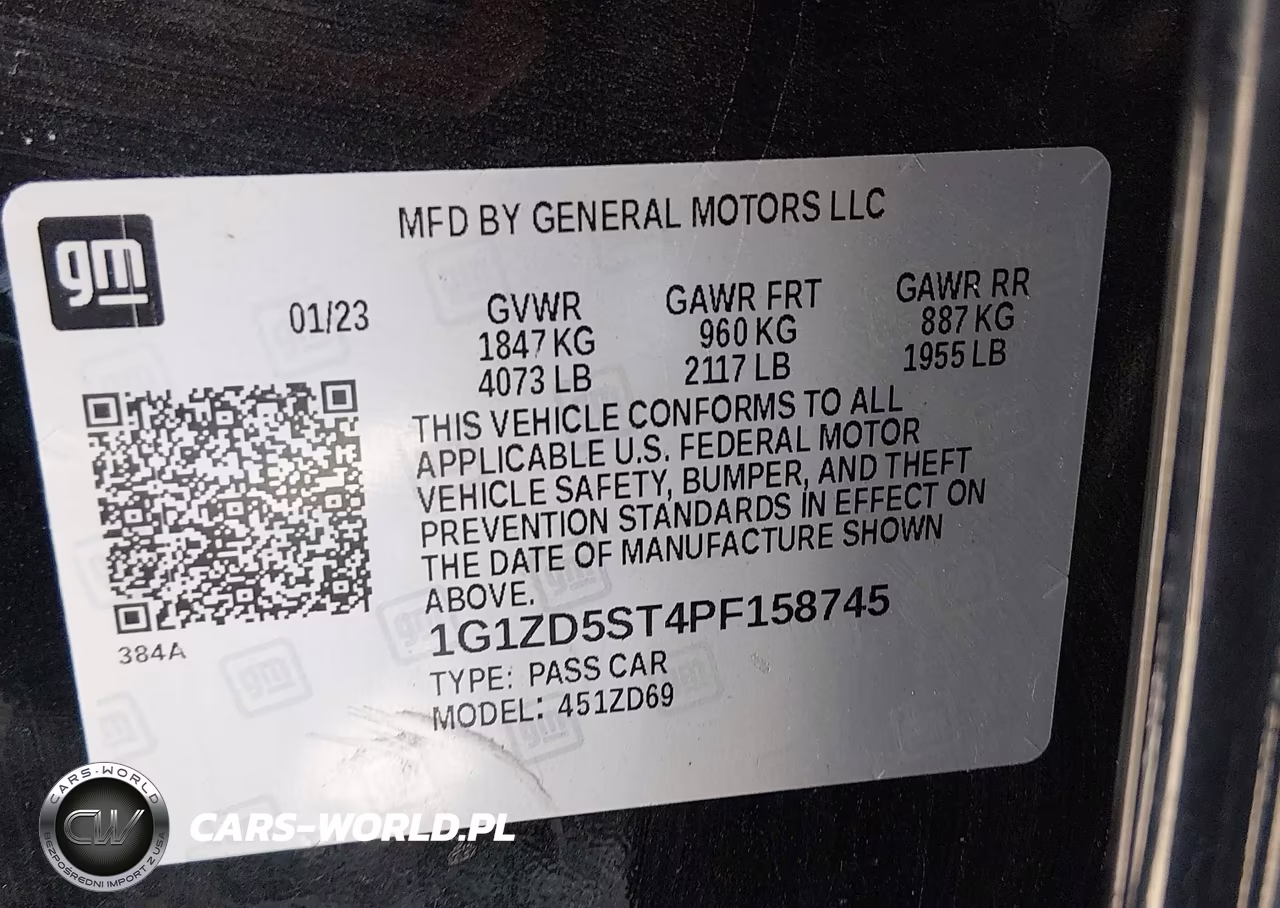 2023 Chevrolet Malibu Fwd 1Lt VIN:1G1ZD5ST4PF158745 - 9