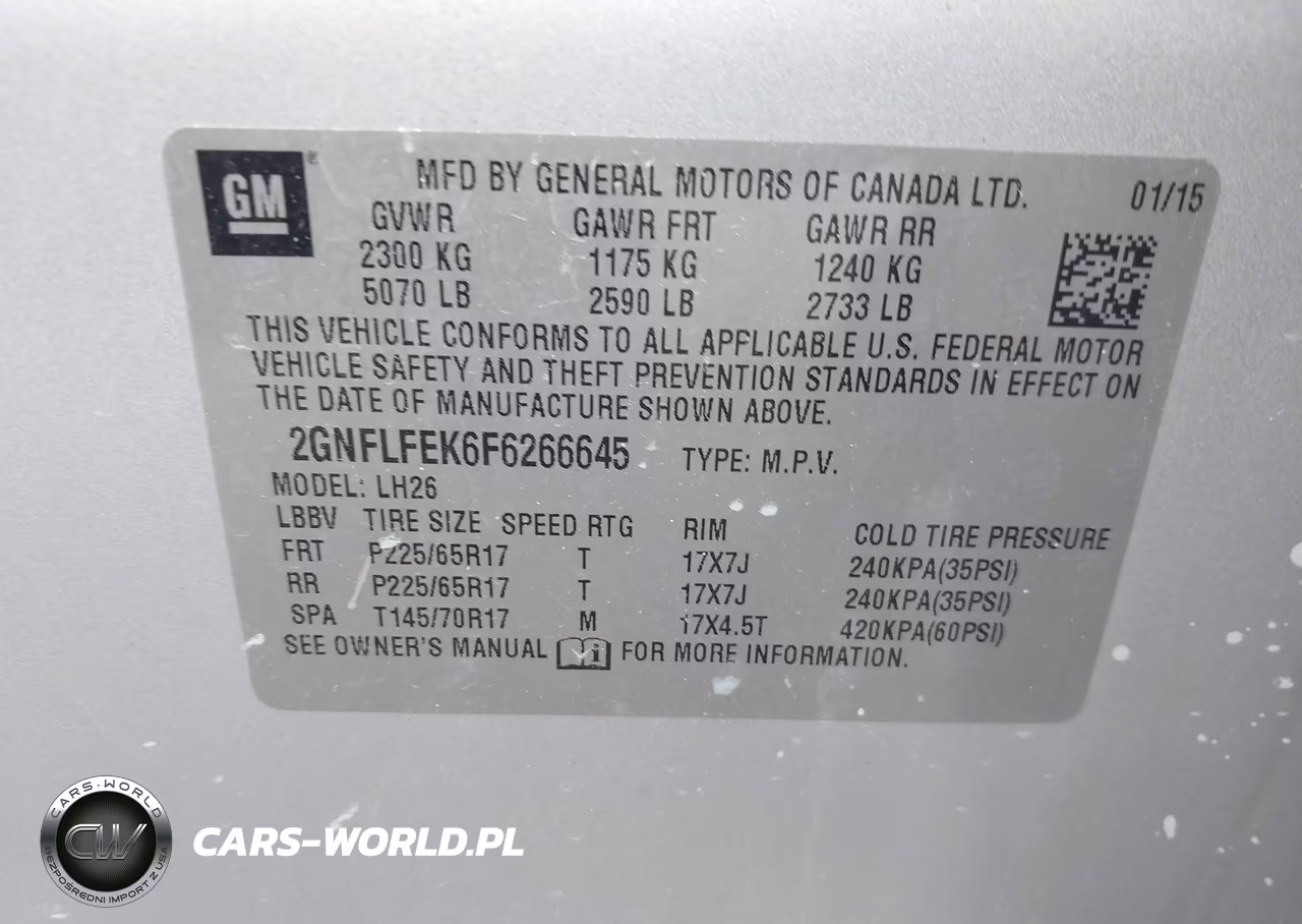 2015 Chevrolet Equinox 1Lt VIN:2GNFLFEK6F6266645 - 9