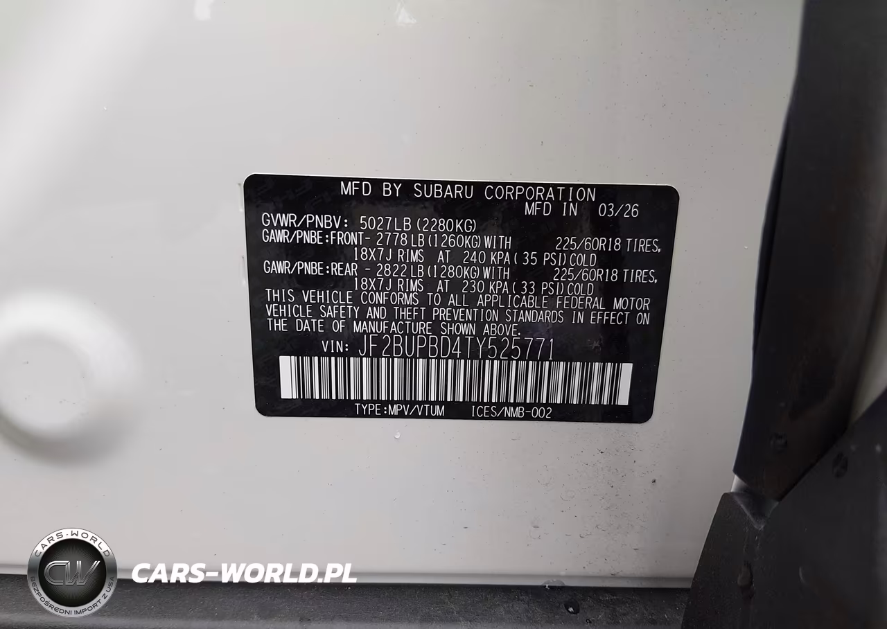 2026 Subaru Outback Premium VIN:JF2BUPBD4TY525771 - 9