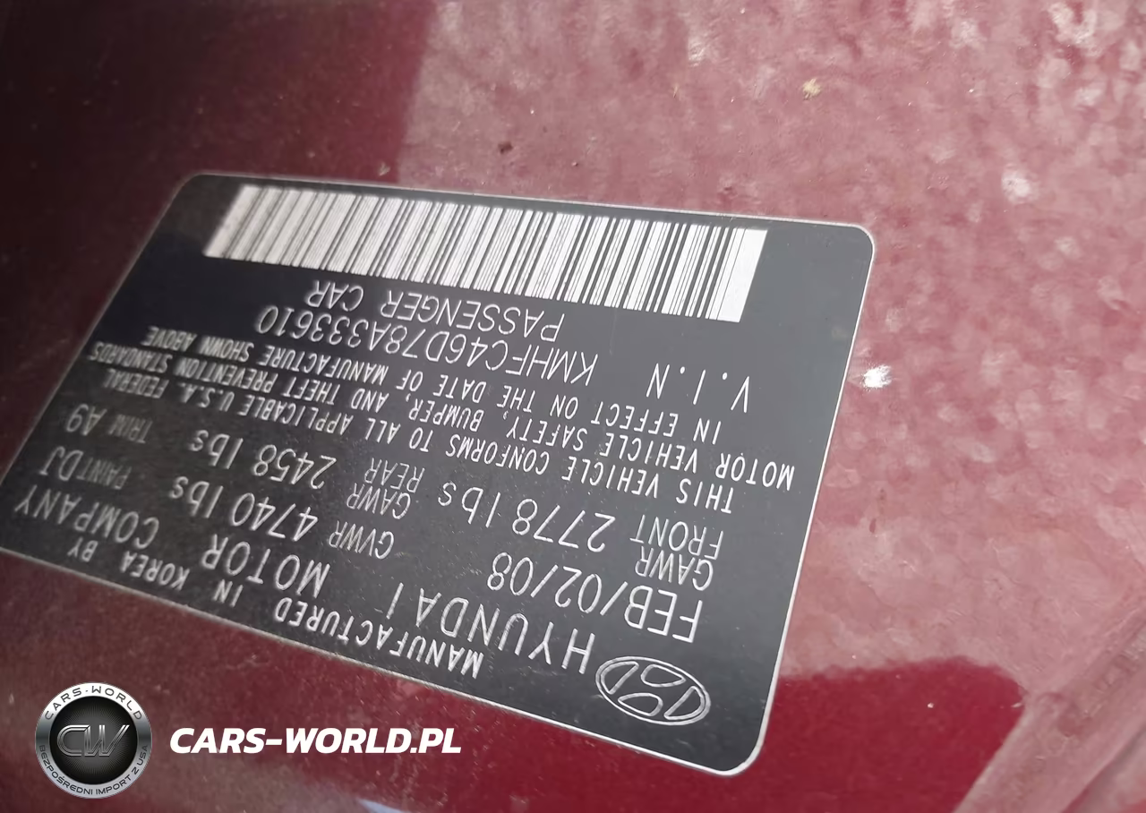 2008 Hyundai Azera Gls VIN:KMHFC46D78A333610 - 9
