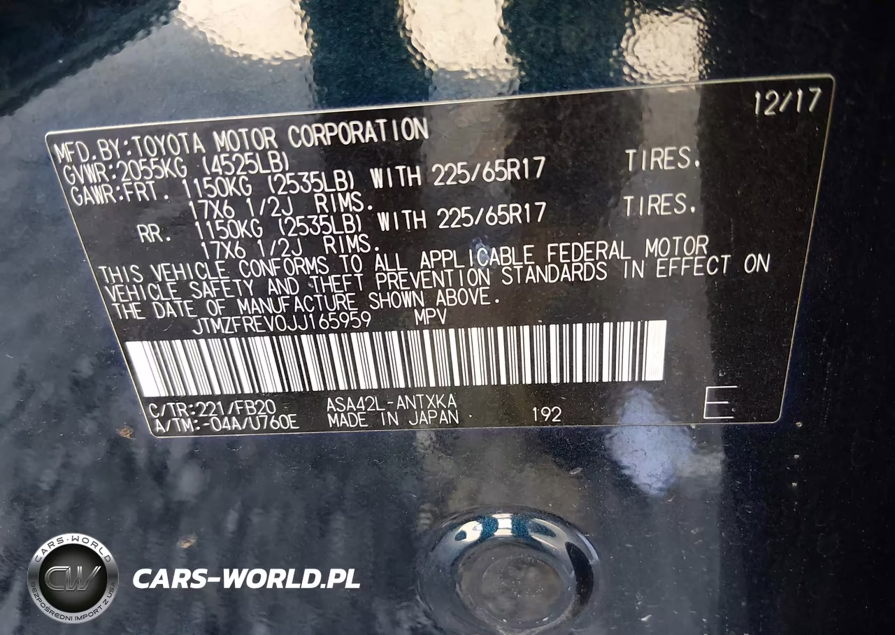 2018 Toyota Rav4 Le VIN:JTMZFREV0JJ165959 - 9