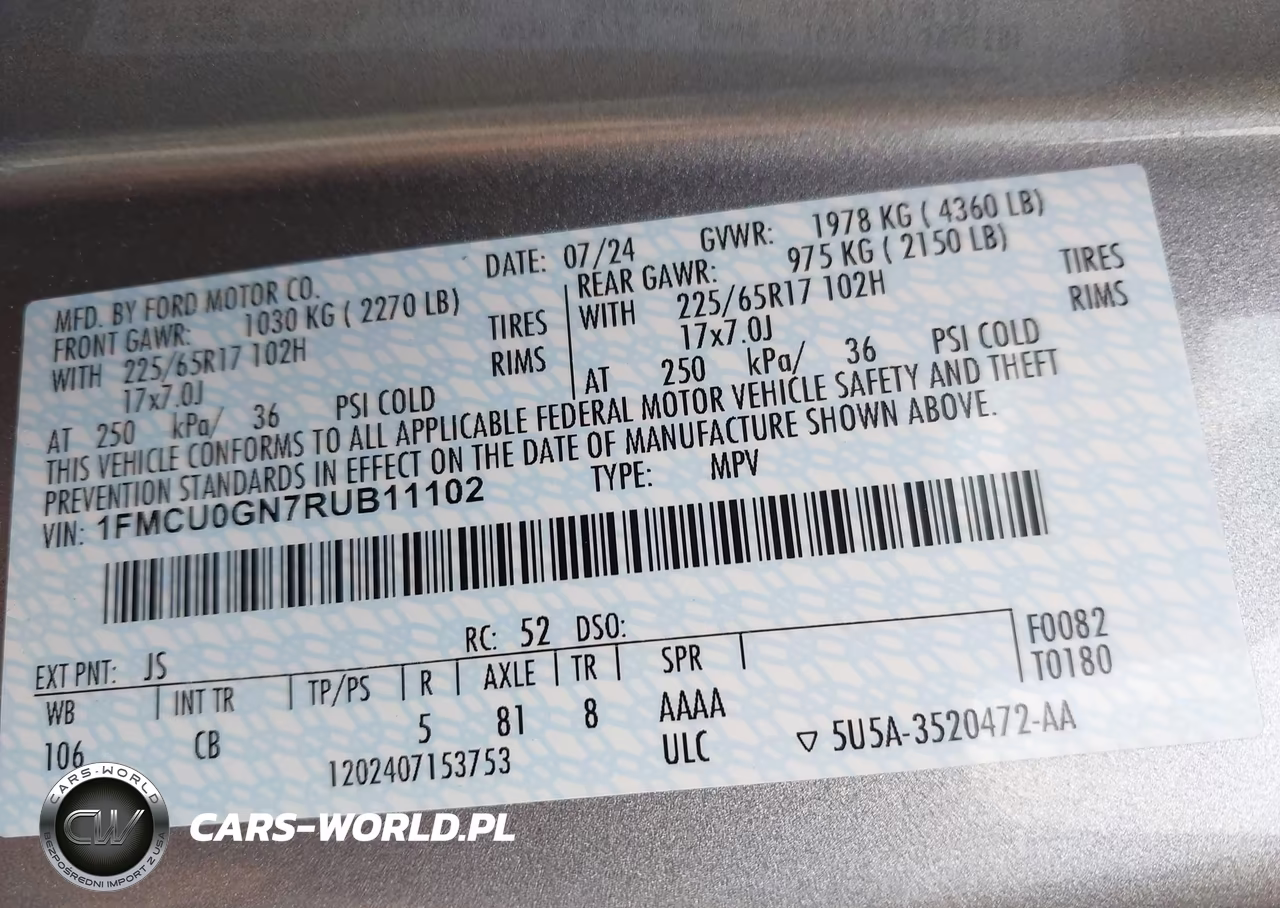 2024 Ford Escape Active VIN:1FMCU0GN7RUB11102 - 9