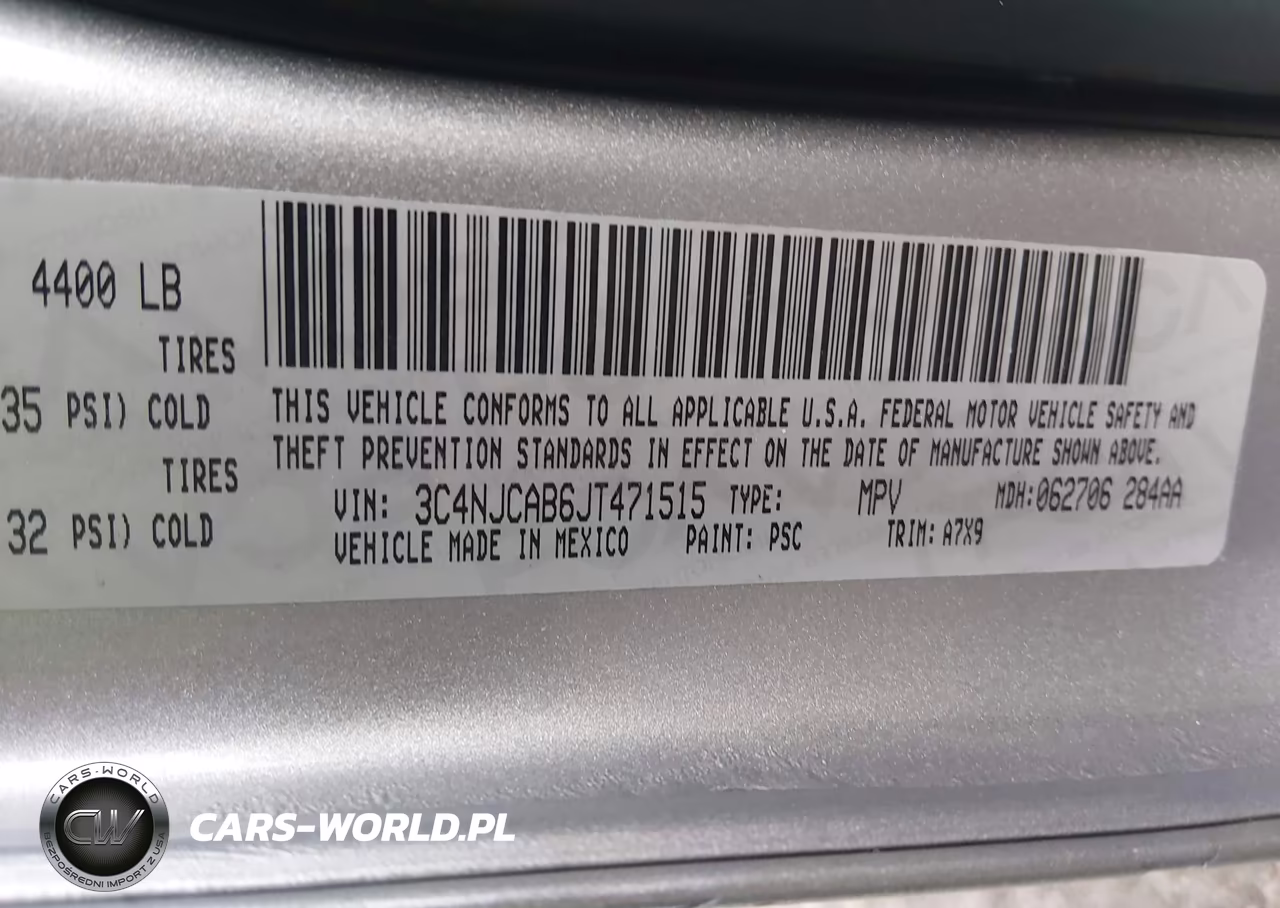 2018 Jeep Compass Sport Fwd VIN:3C4NJCAB6JT471515 - 9