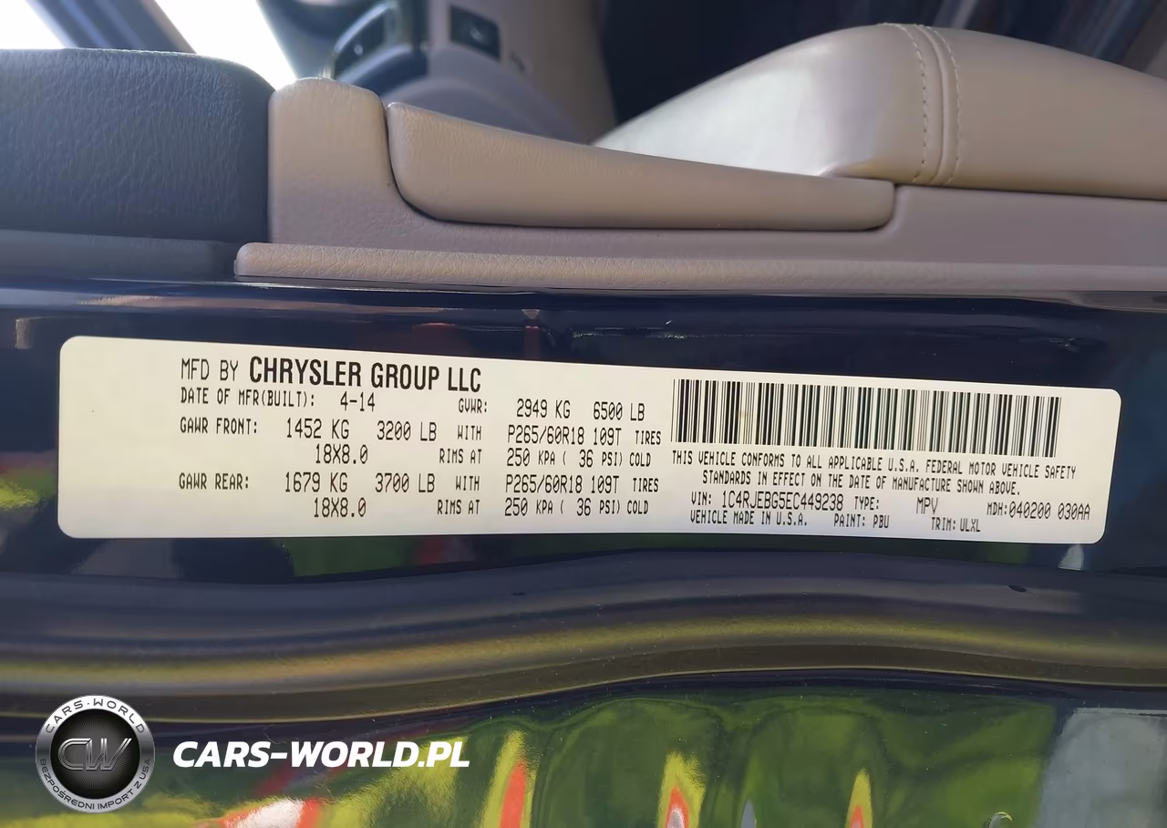 2014 Jeep Grand Cherokee Limited VIN:1C4RJEBG5EC449238 - 9