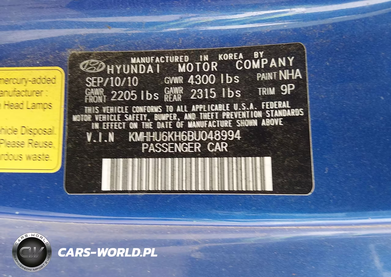 2011 Hyundai Genesis 3.8 Track VIN:KMHHU6KH6BU048994 - 9