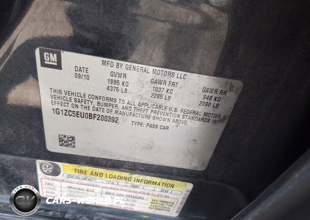 2011 Chevrolet Malibu 1Lt VIN:1G1ZC5EU0BF200392 - 9