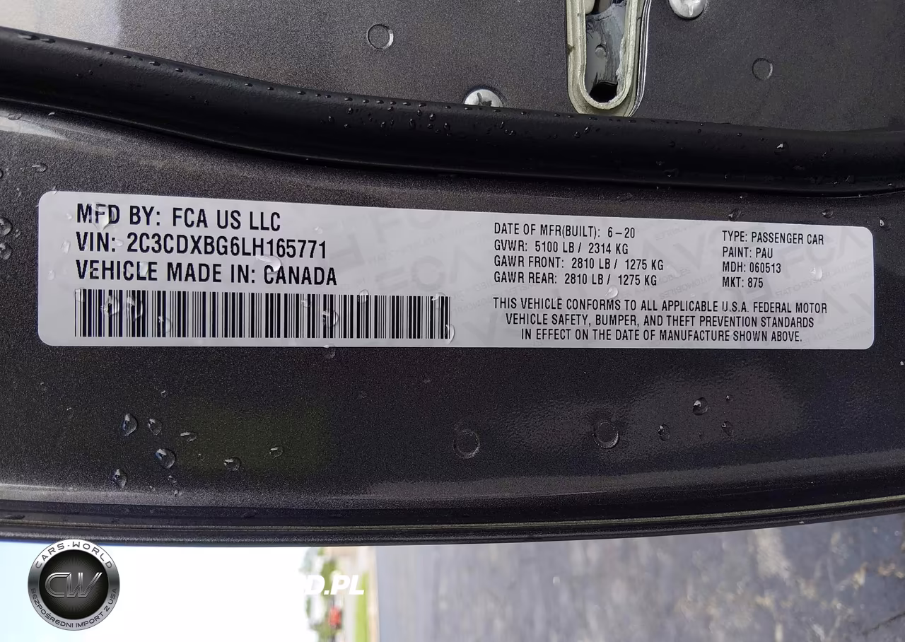 2020 Dodge Charger Sxt Rwd VIN:2C3CDXBG6LH165771 - 9