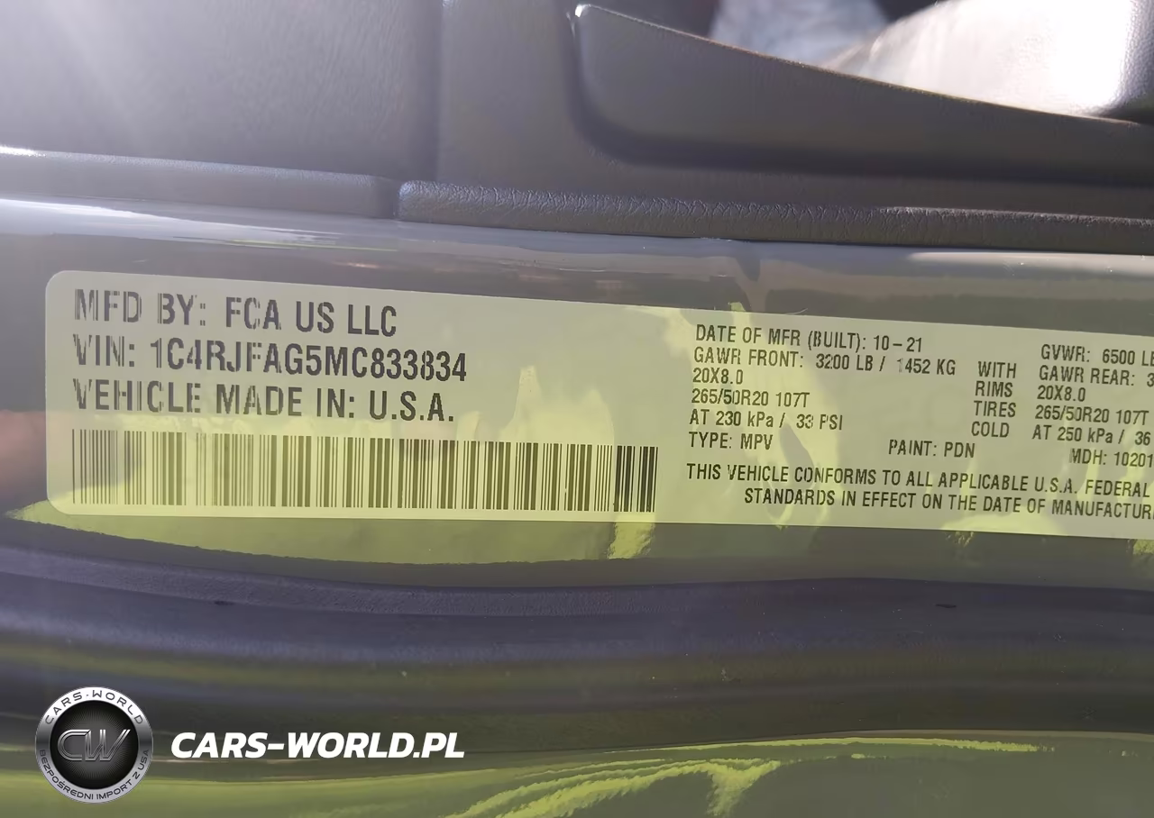 2021 Jeep Grand Cherokee Laredo X 4X4 VIN:1C4RJFAG5MC833834 - 9