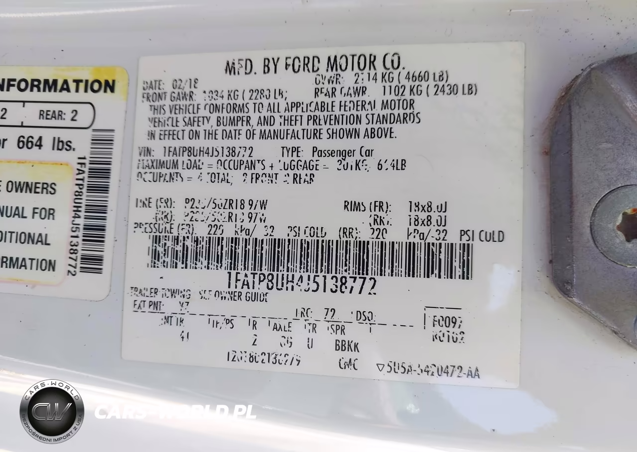 2018 Ford Mustang Ecoboost Premium VIN:1FATP8UH4J5138772 - 9