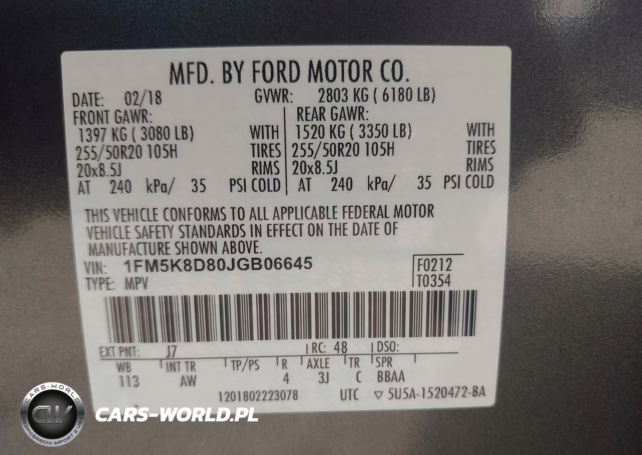 2018 Ford Explorer Xlt VIN:1FM5K8D80JGB06645 - 9