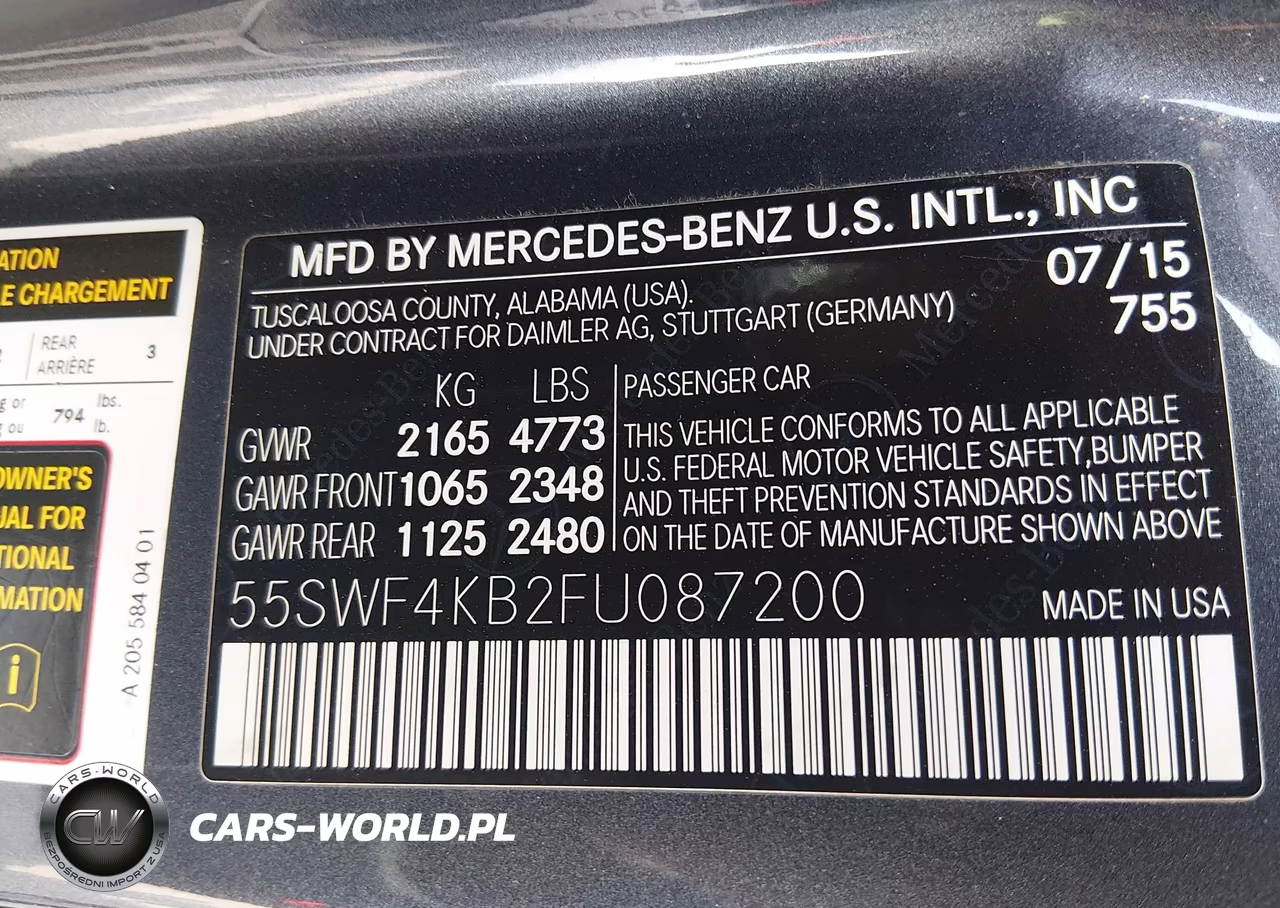 2015 Mercedes-Benz C 300 4Matic VIN:55SWF4KB2FU087200 - 9