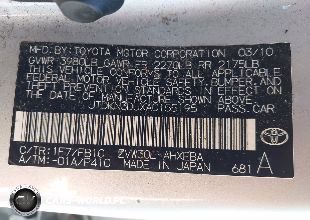 2010 Toyota Prius Iii VIN:JTDKN3DUXA0155195 - 9