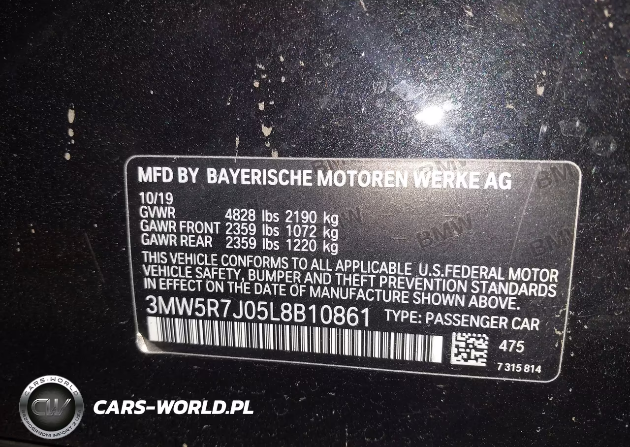 2020 BMW 330I xDrive VIN:3MW5R7J05L8B10861 - 9