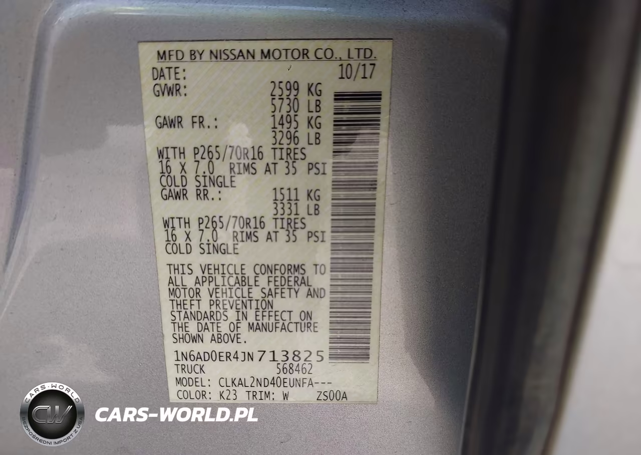 2018 Nissan Frontier Sv VIN:1N6AD0ER4JN713825 - 9