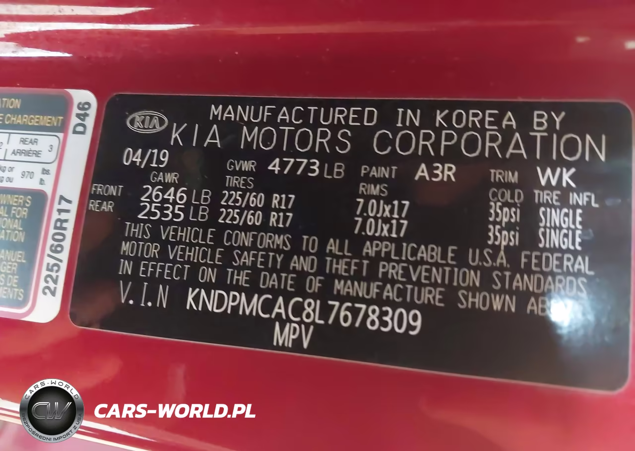 2020 Kia Sportage Lx VIN:KNDPMCAC8L7678309 - 9