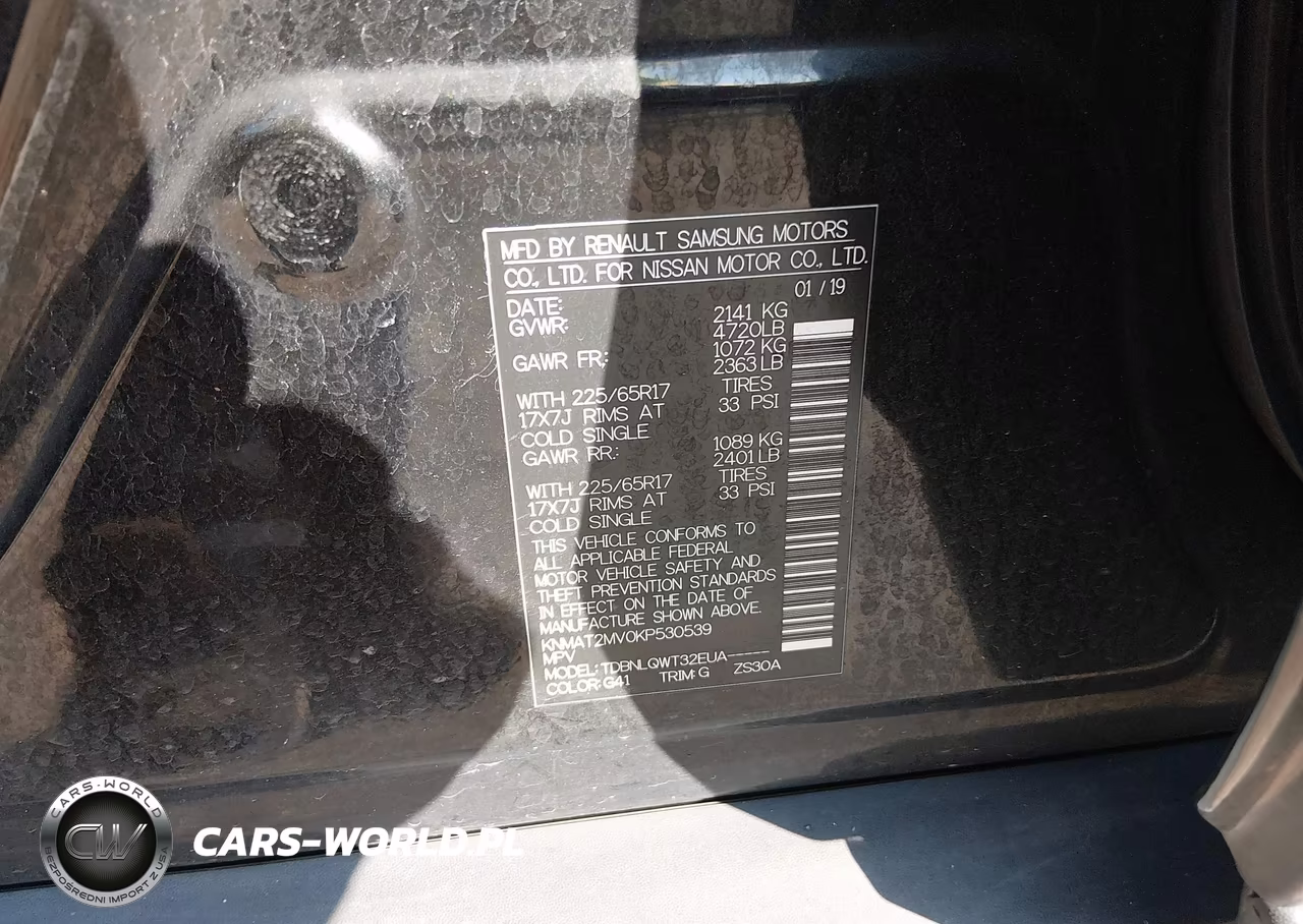 2019 Nissan Rogue Sv VIN:KNMAT2MV0KP530539 - 9
