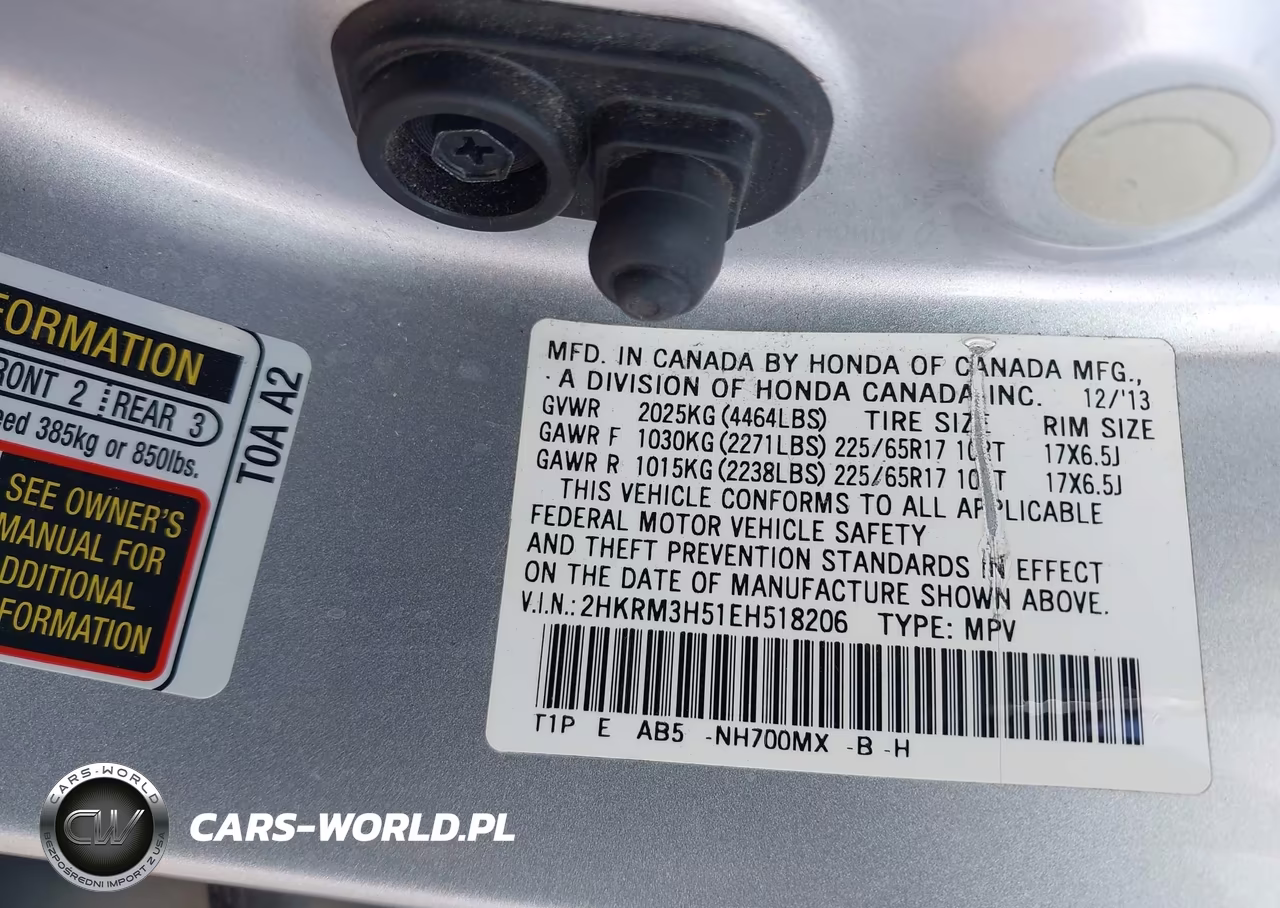 2014 Honda Cr-V Ex VIN:2HKRM3H51EH518206 - 9
