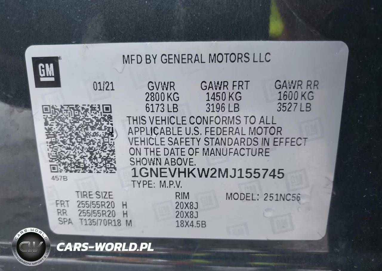 2021 Chevrolet Traverse Awd Lt Leather VIN:1GNEVHKW2MJ155745 - 9