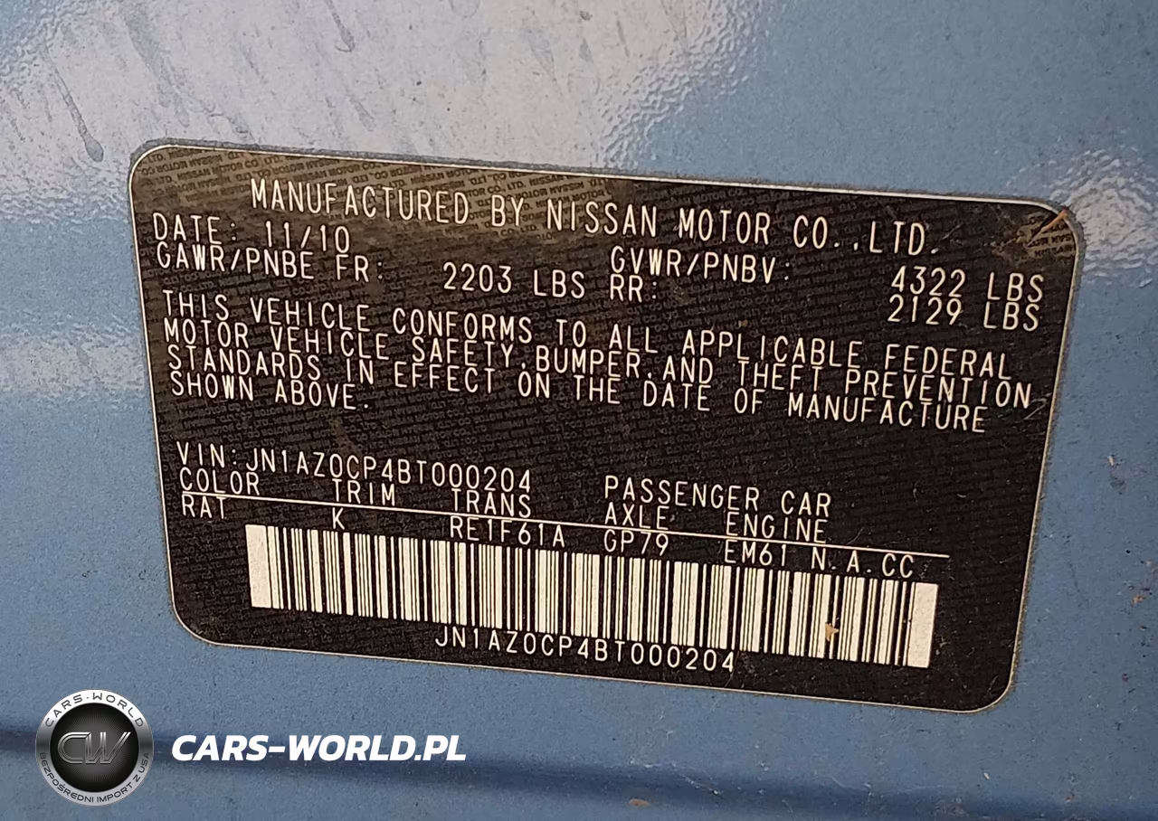 2011 Nissan Leaf Sl VIN:JN1AZ0CP4BT000204 - 9