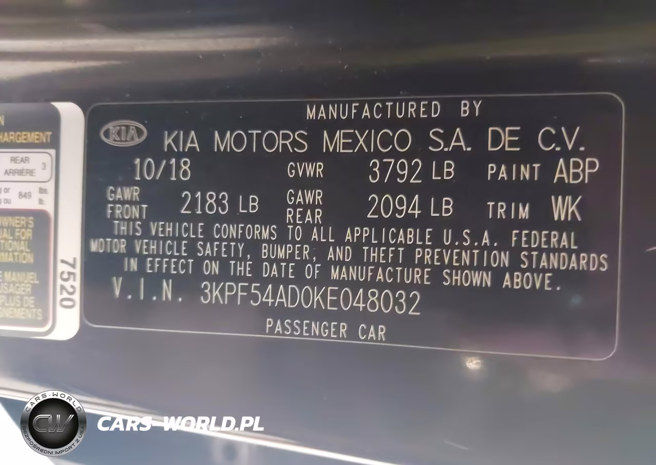 2019 Kia Forte Ex VIN:3KPF54AD0KE048032 - 9