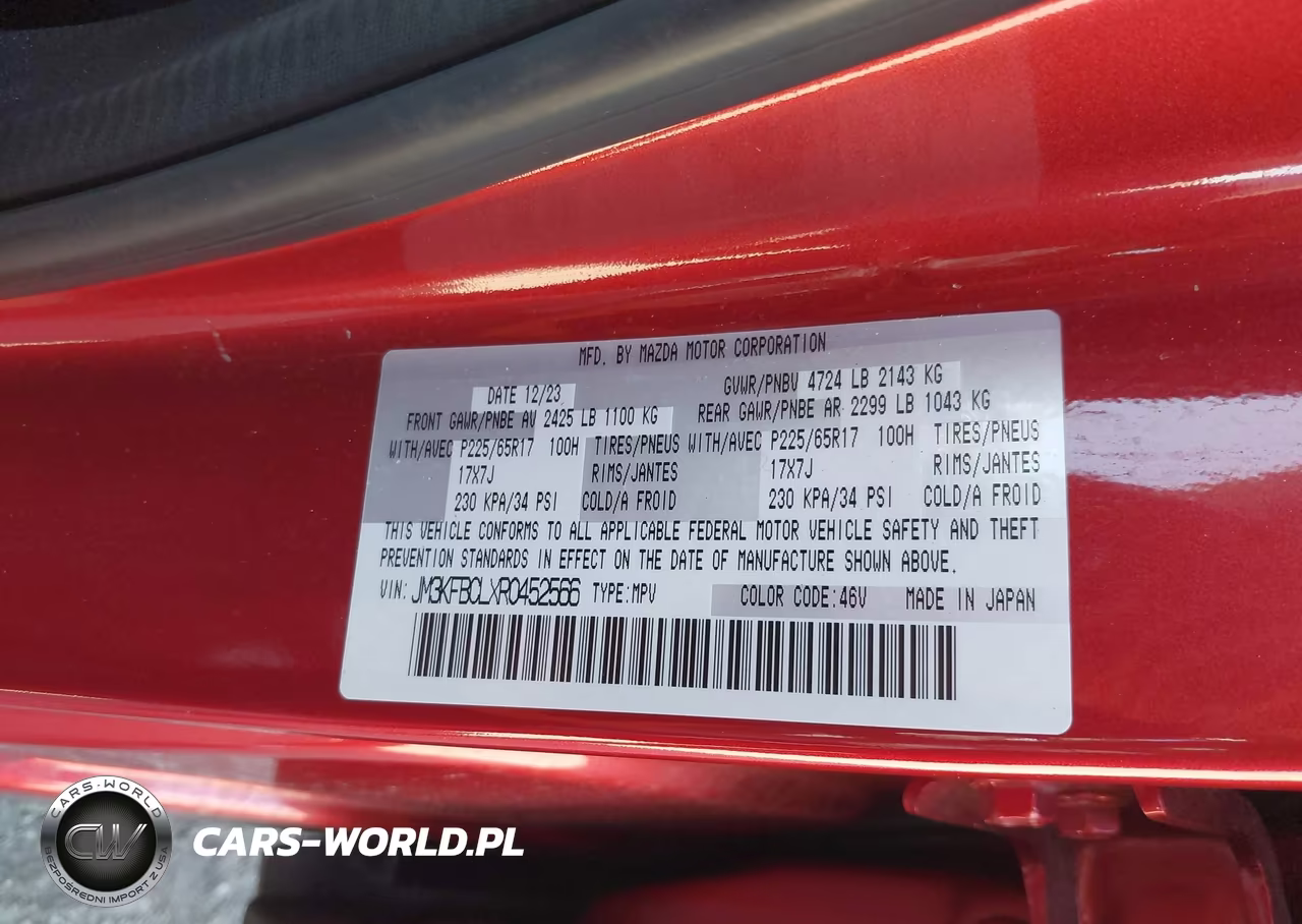 2024 Mazda Cx-5 2.5 S Preferred VIN:JM3KFBCLXR0452566 - 9