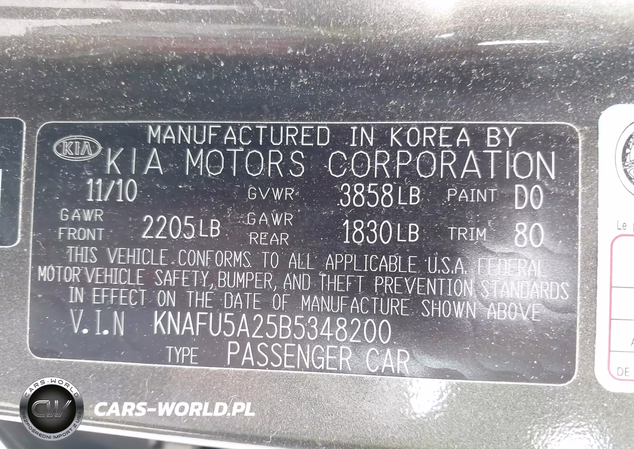 2011 Kia Forte Ex VIN:KNAFU5A25B5348200 - 9