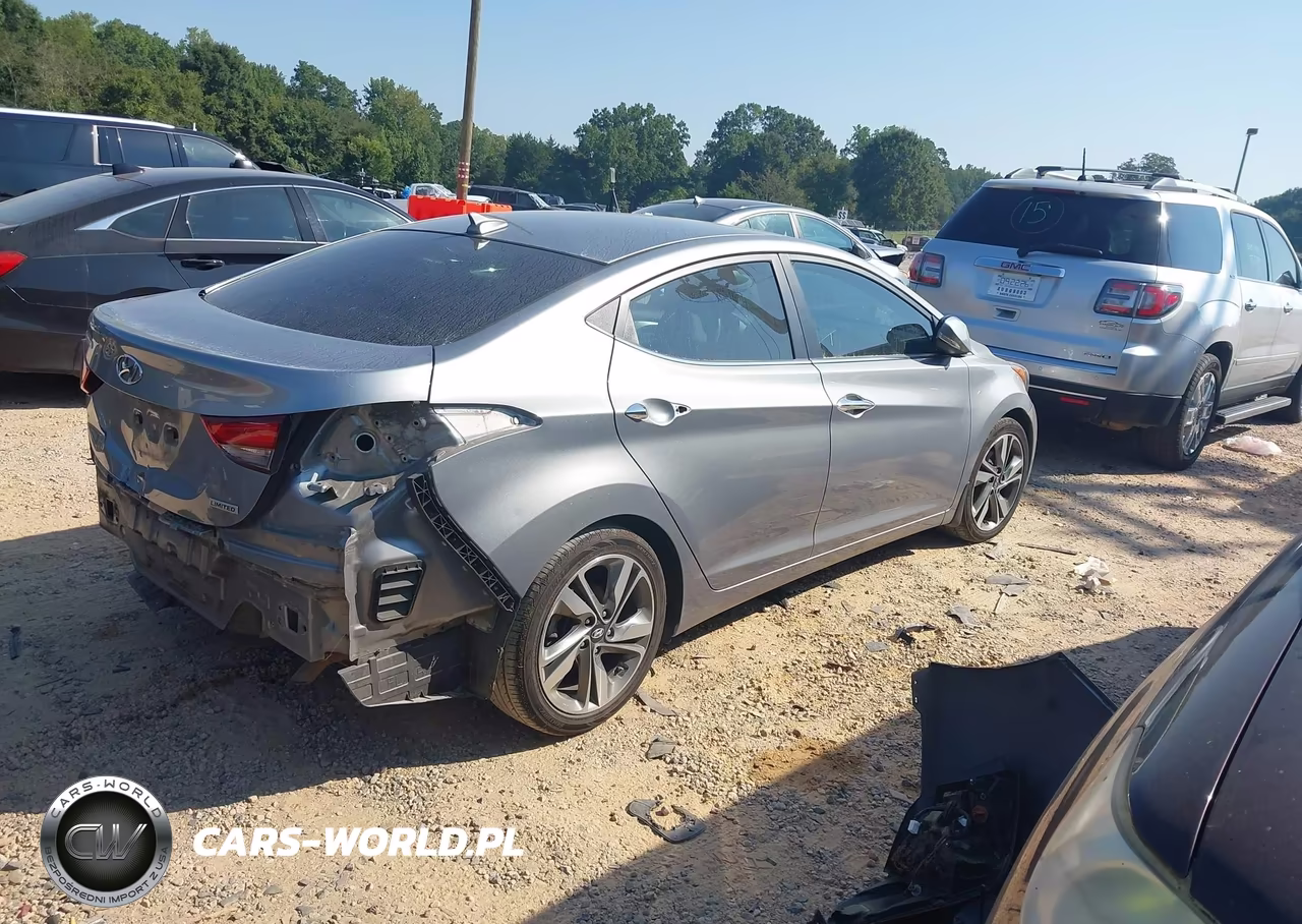 2015 Hyundai Elantra Limited VIN:KMHDH4AE1FU457196 - 4