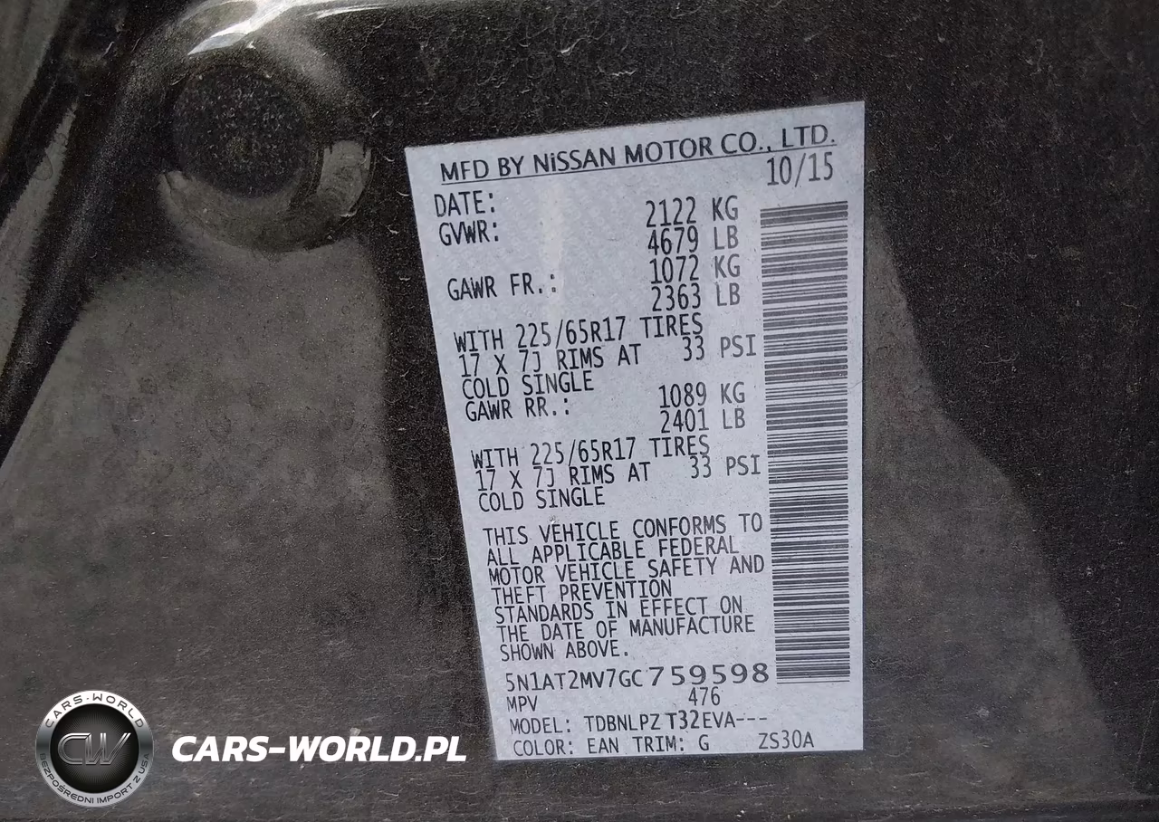 2016 Nissan Rogue S VIN:5N1AT2MV7GC759598 - 9