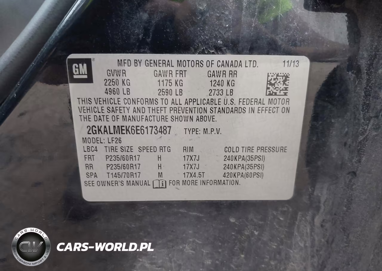 2014 GMC Terrain Sle-1 VIN:2GKALMEK6E6173487 - 9