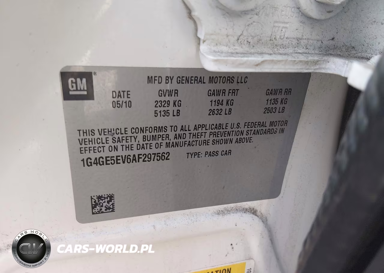 2010 Buick Lacrosse Cxs VIN:1G4GE5EV6AF297562 - 9