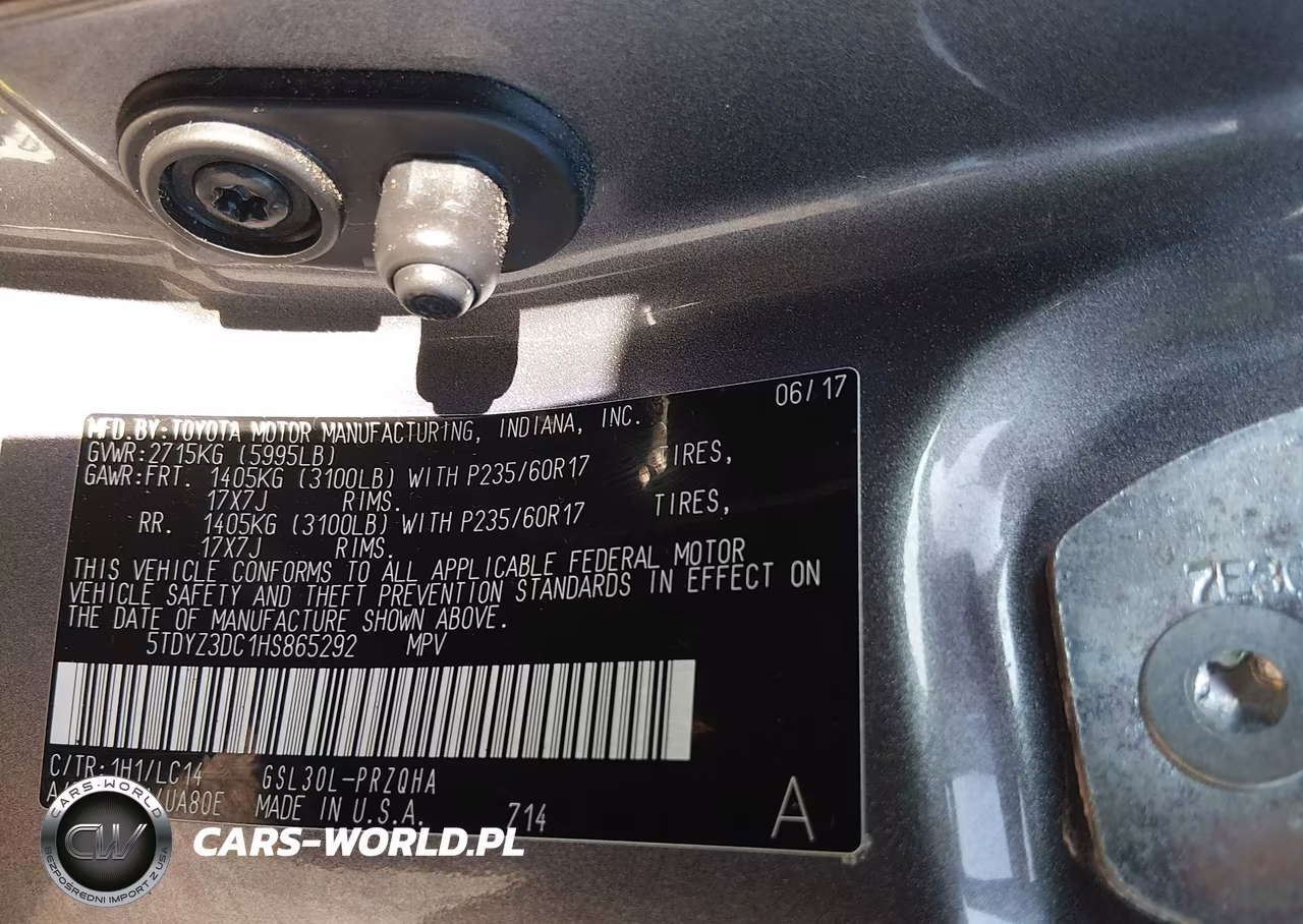 2017 Toyota Sienna Xle 8 Passenger VIN:5TDYZ3DC1HS865292 - 9