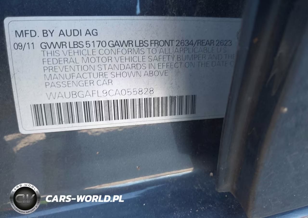 2012 Audi S4 3.0 Premium Plus VIN:WAUBGAFL9CA055828 - 9