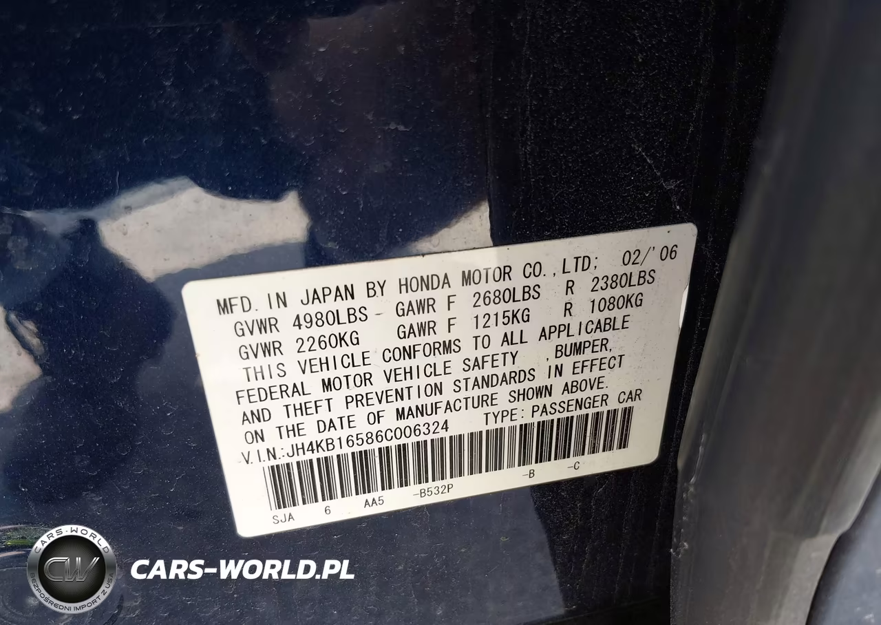 2006 Acura Rl 3.5 VIN:JH4KB16586C006324 - 9